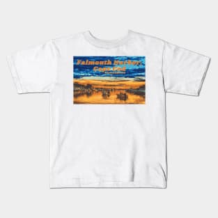 Falmouth Harbor, Cape Cod Kids T-Shirt